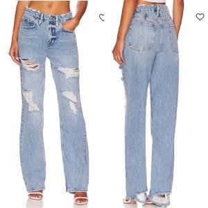 Good American 90s relaxed wide leg jeans 6/28